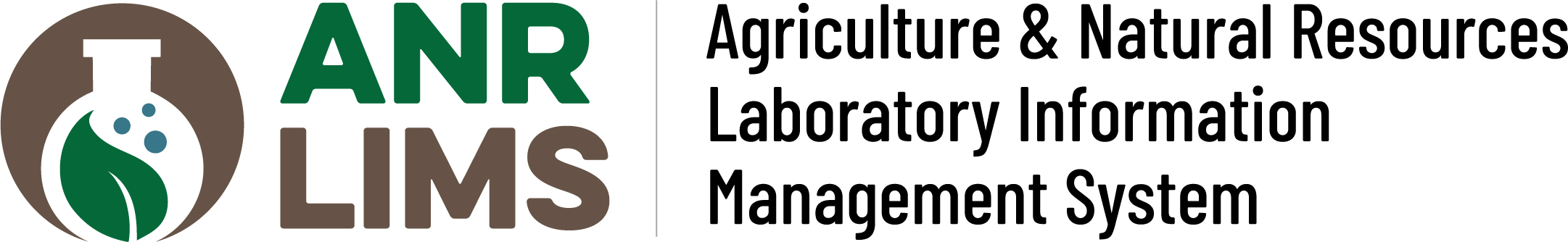 Logo and Agriculture and Natural Resources Laboratory Information Management System